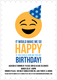 Blue So Happy Emoji Birthday Invitations Image 5 of 5
